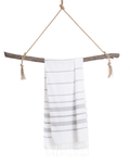 AMARA Hammam Beach Towel, Peshtemal, Made of Cotton - White