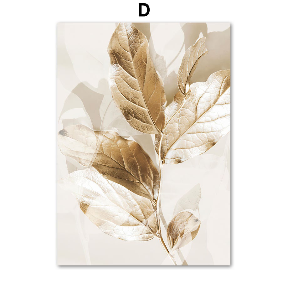 Poster Meer Pampasgras Beige Gold I Wandbilder Wohnzimmer & Schlafzimmer I  Deko Print Bilder I ohne Rahmen