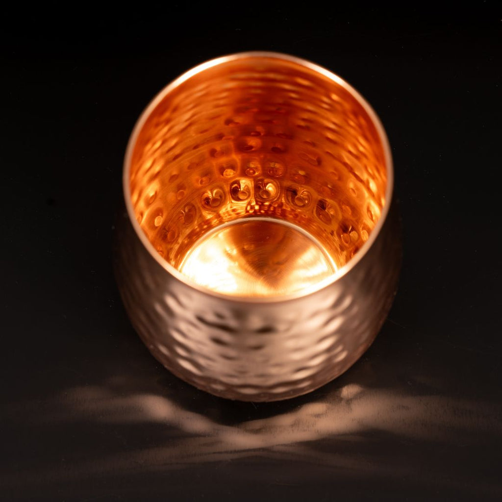 Kupferbecher Lima – Cocktailbecher (gehämmert, 470 ml)